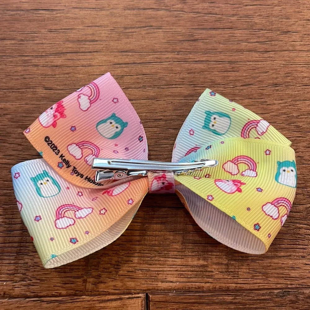 Squishmallow Girls Hair Bow - Alligator Clip - Girls Hair Bow